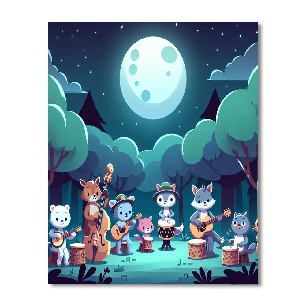 Moonlight Music Festival Paint By Number