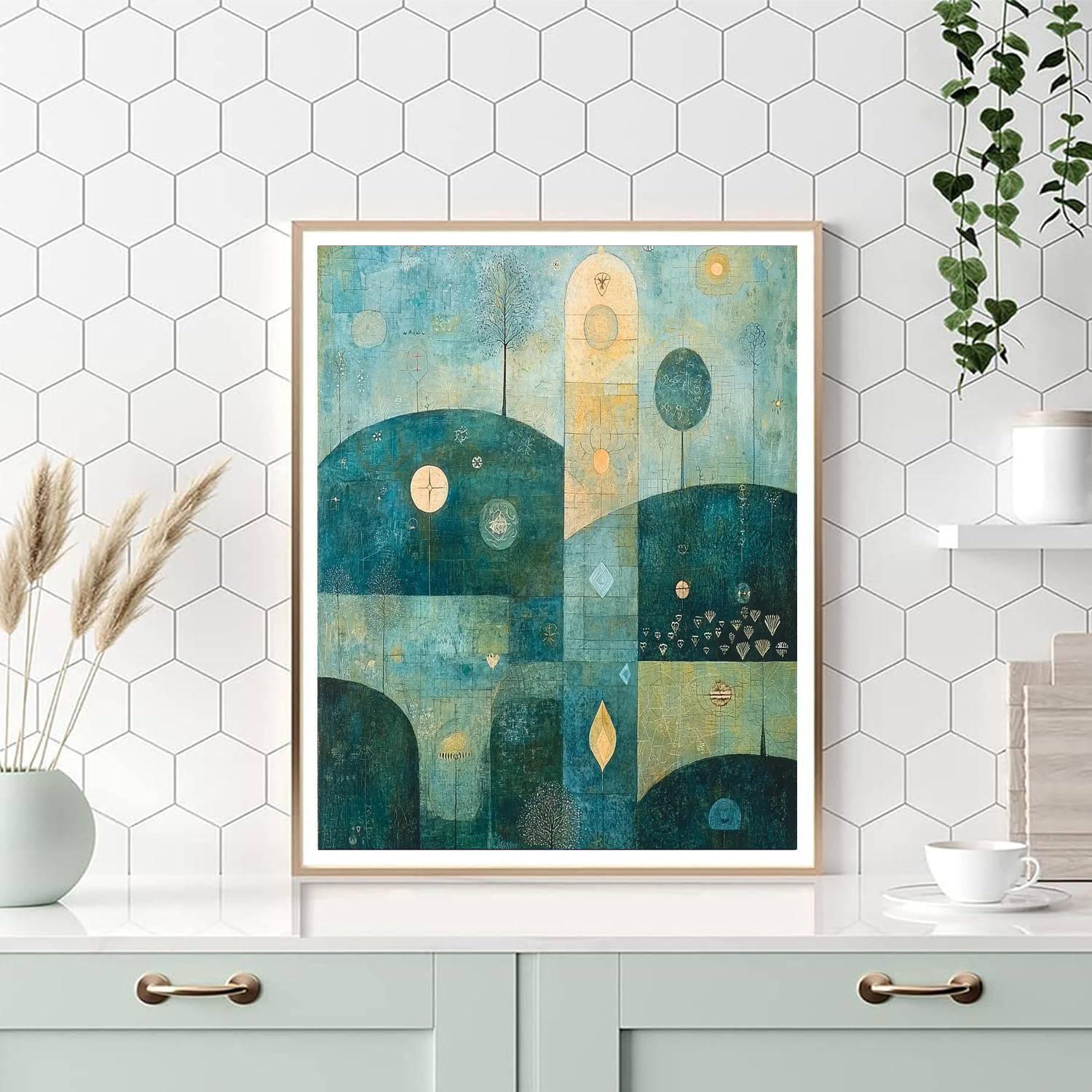 Paul Klee Inspired Mystical Elements  Numbered Painting Kits