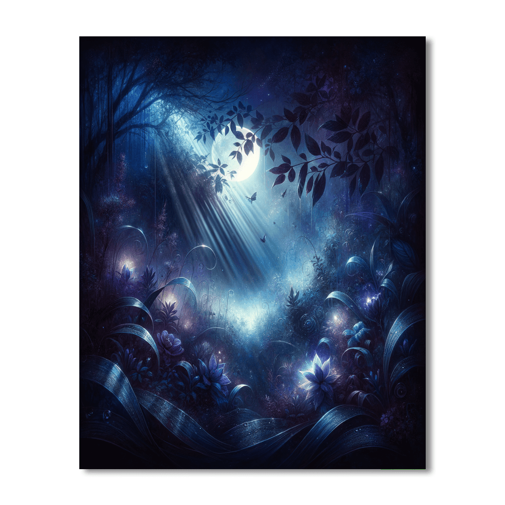 Moonlit Garden Mystery DIY Paint By Numbers