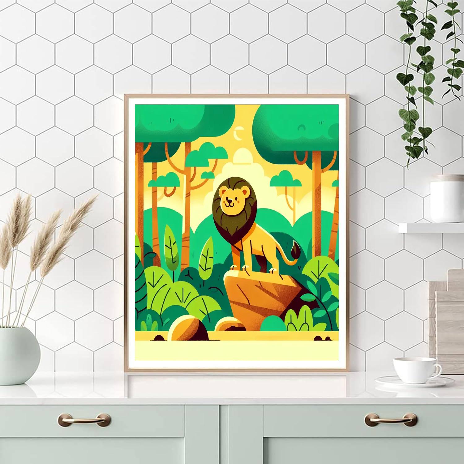 King Of The Jungle Paint By Number