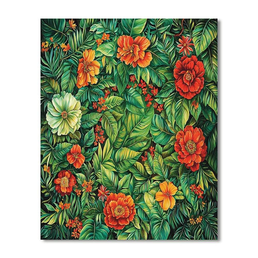 Frida Kahlo Inspired Tropical Resonance  Numbered Painting Kits