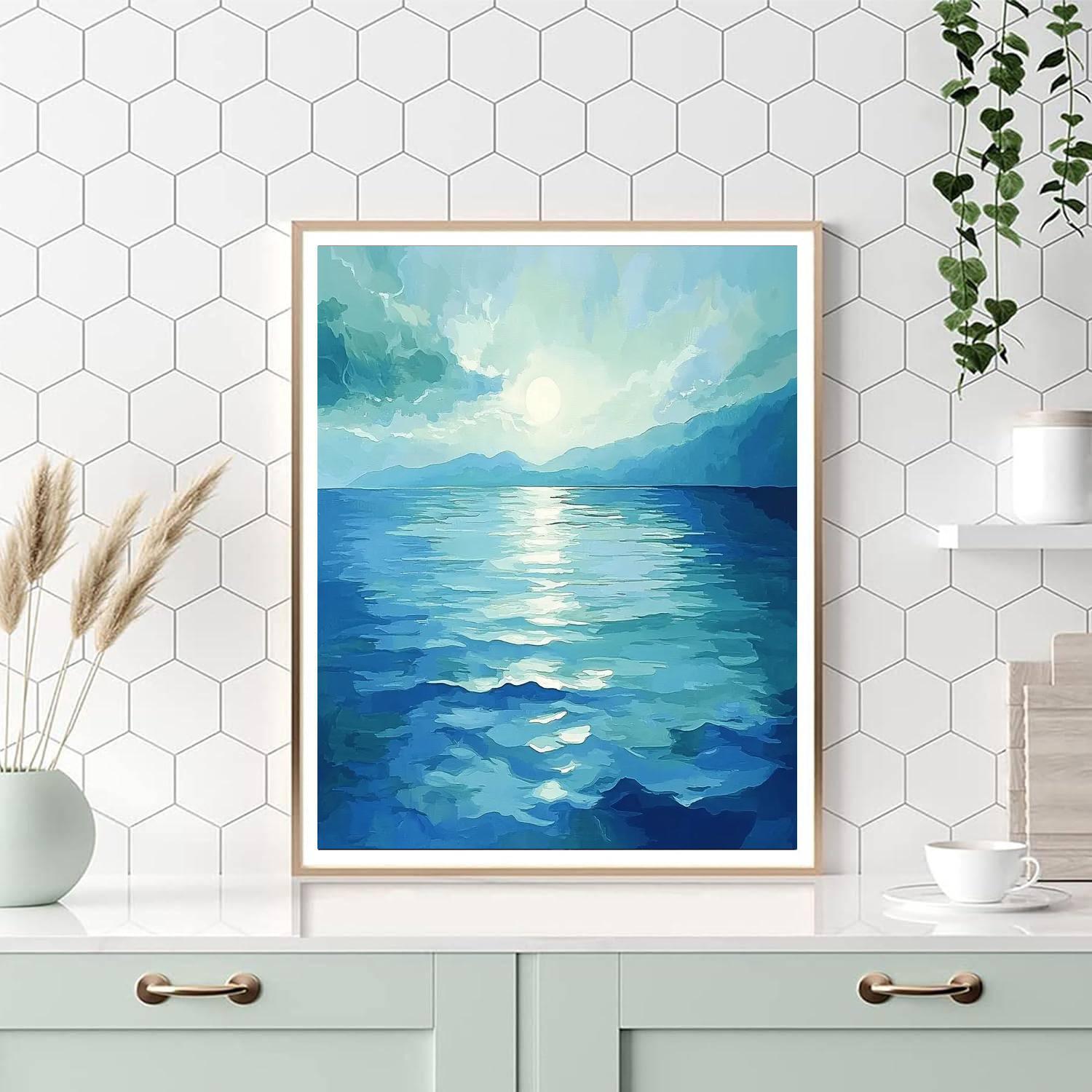 Zhao Mengfu Inspired Reverie In Tranquil Waters  Paint By Color