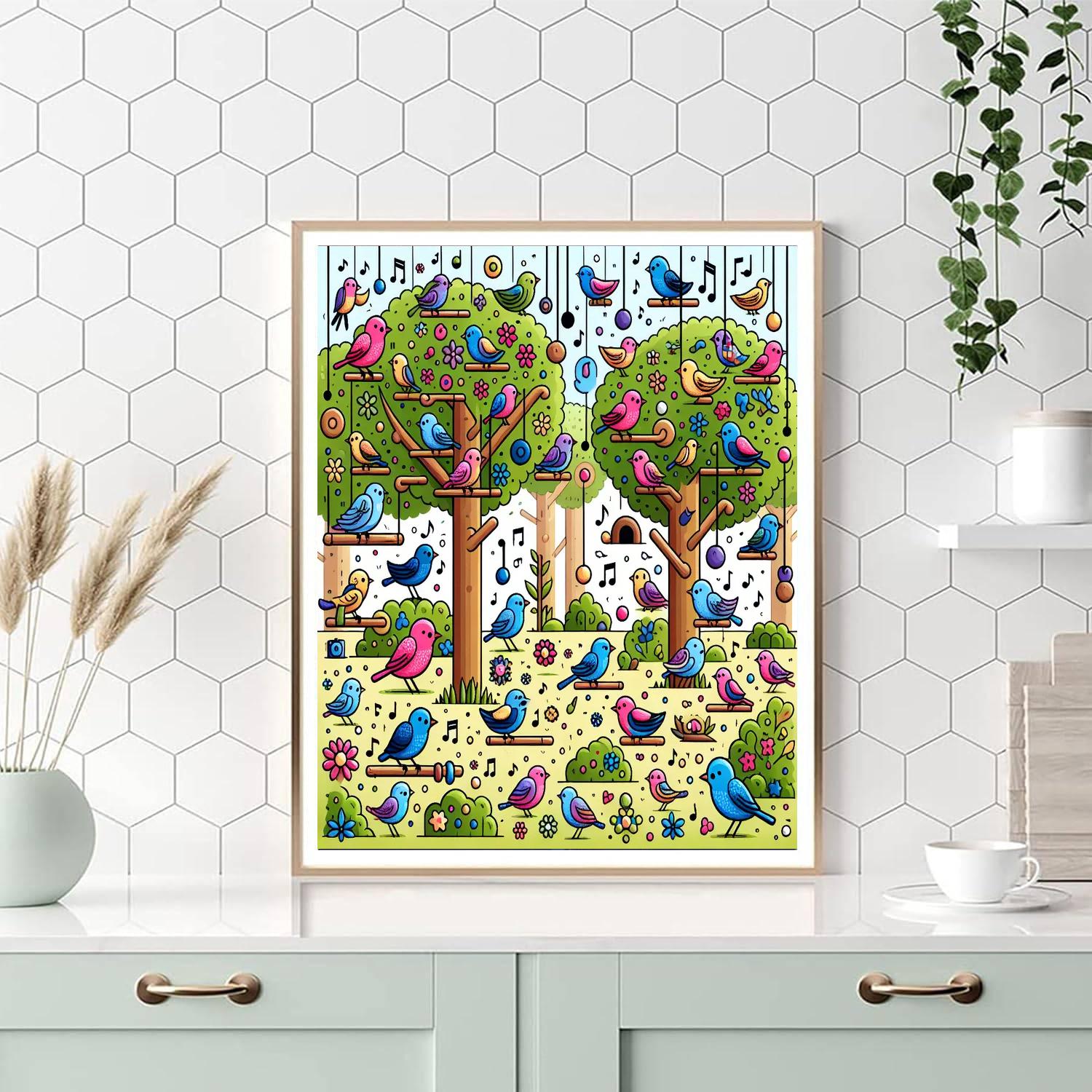 Enchanted Aviary Paint By Color