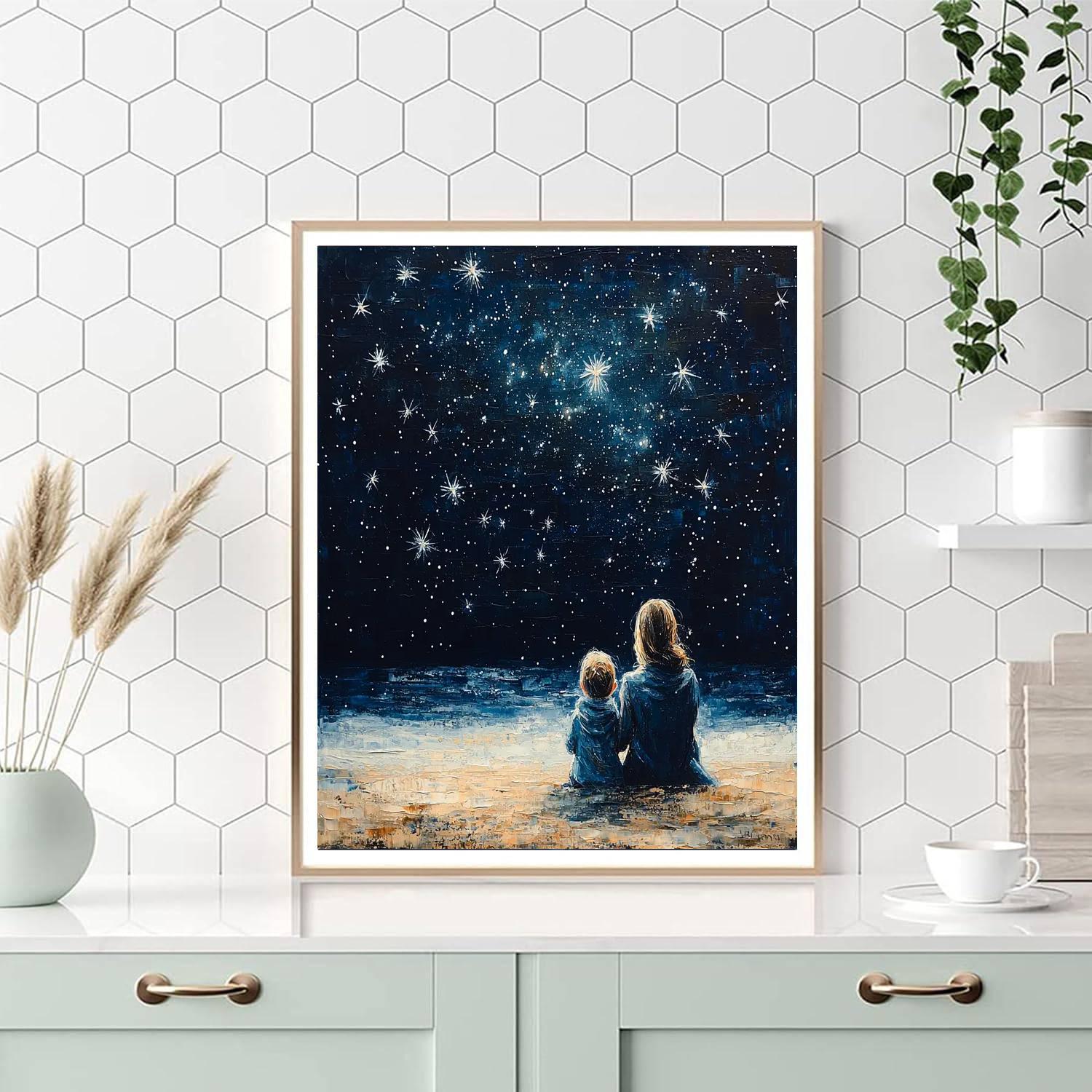 A Cuddle Under The Stars Paint By Number