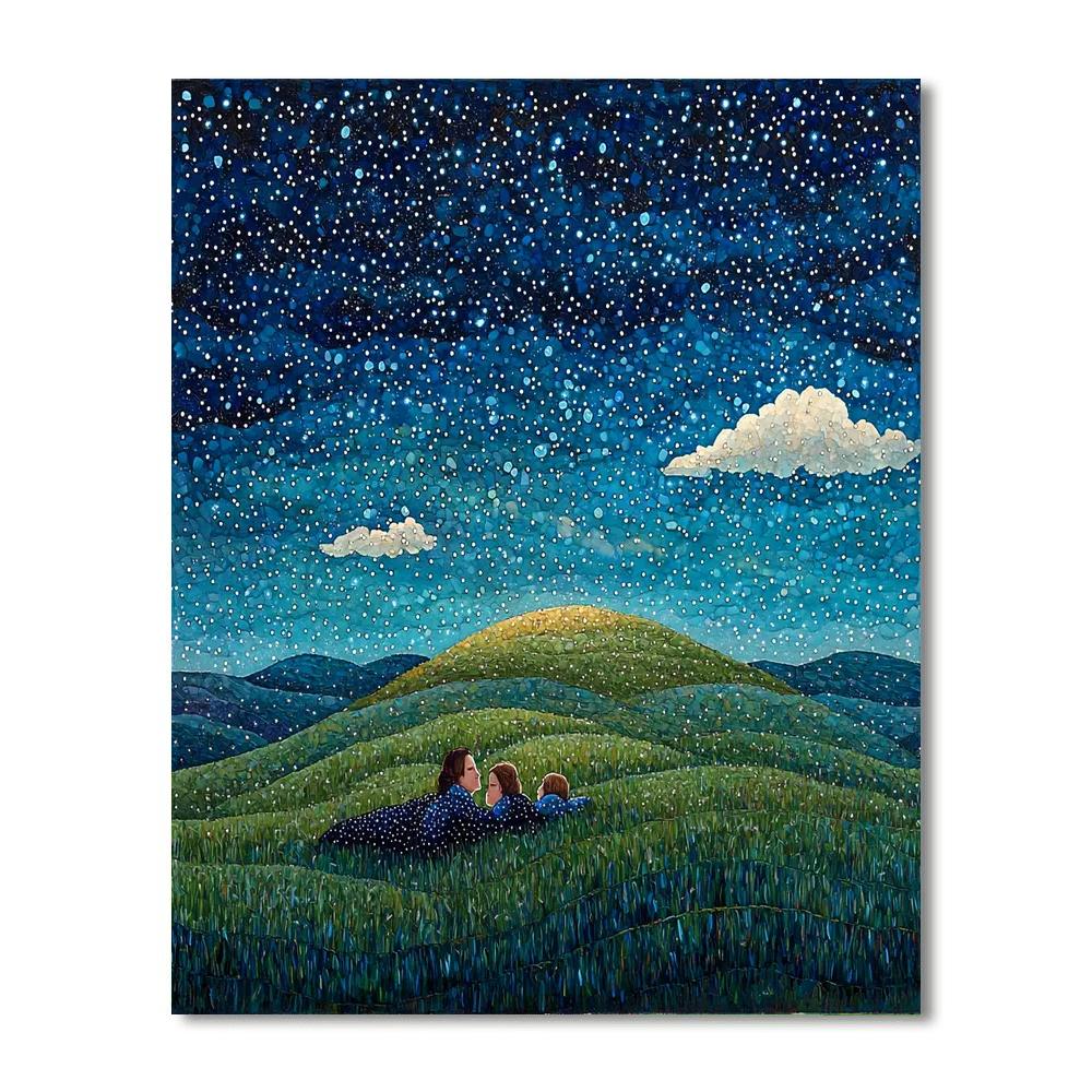 Mommy And Me Under The Stars Paint By Numbers Art