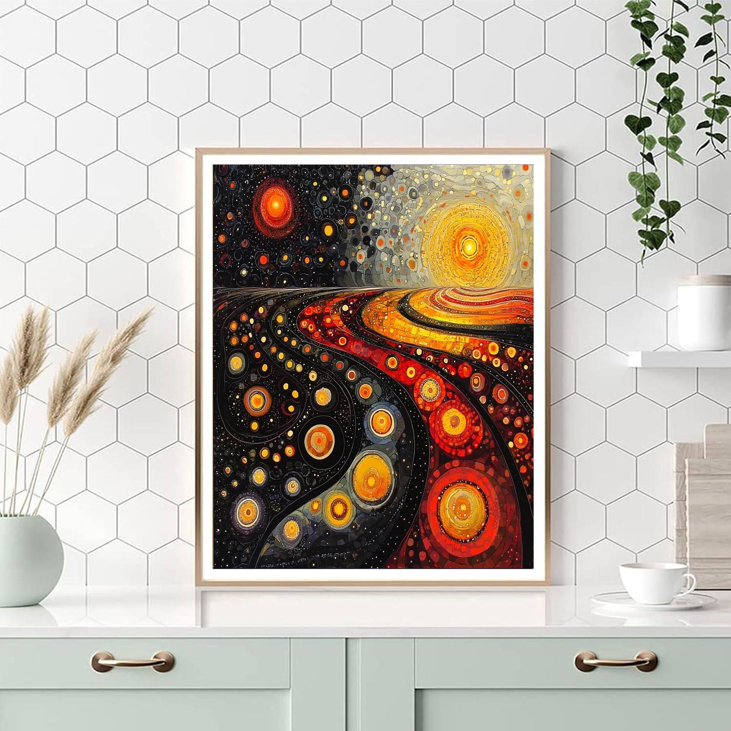 Yayoi Kusama Inspired Endless Reflections  Paint By Numbers