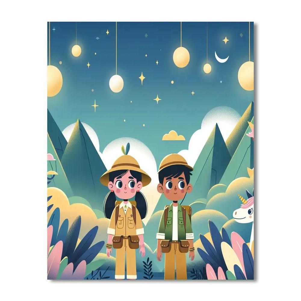 Enchanted Echo Valley Number Painting