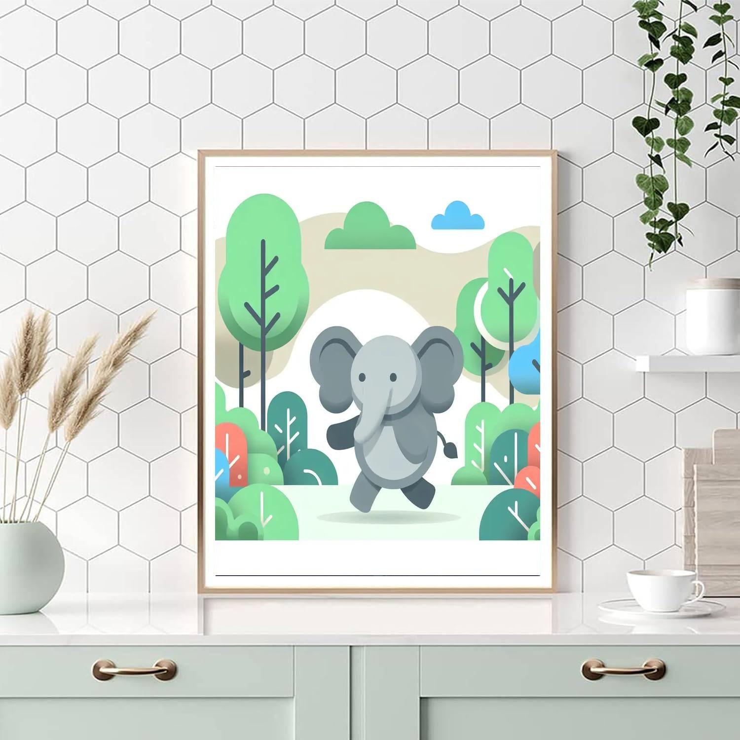Majestic Elephant Adventure Paint By Numbers Art