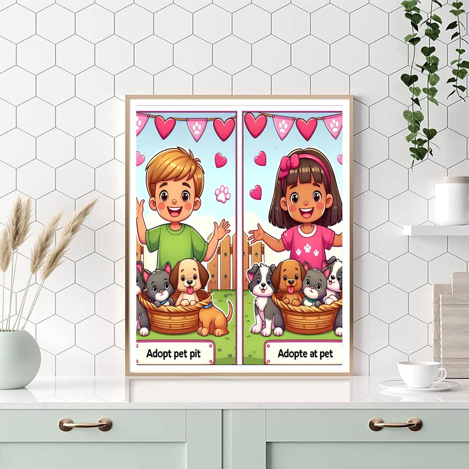 Enchanting Pet Adoption Fair Paint By Numbers Kits