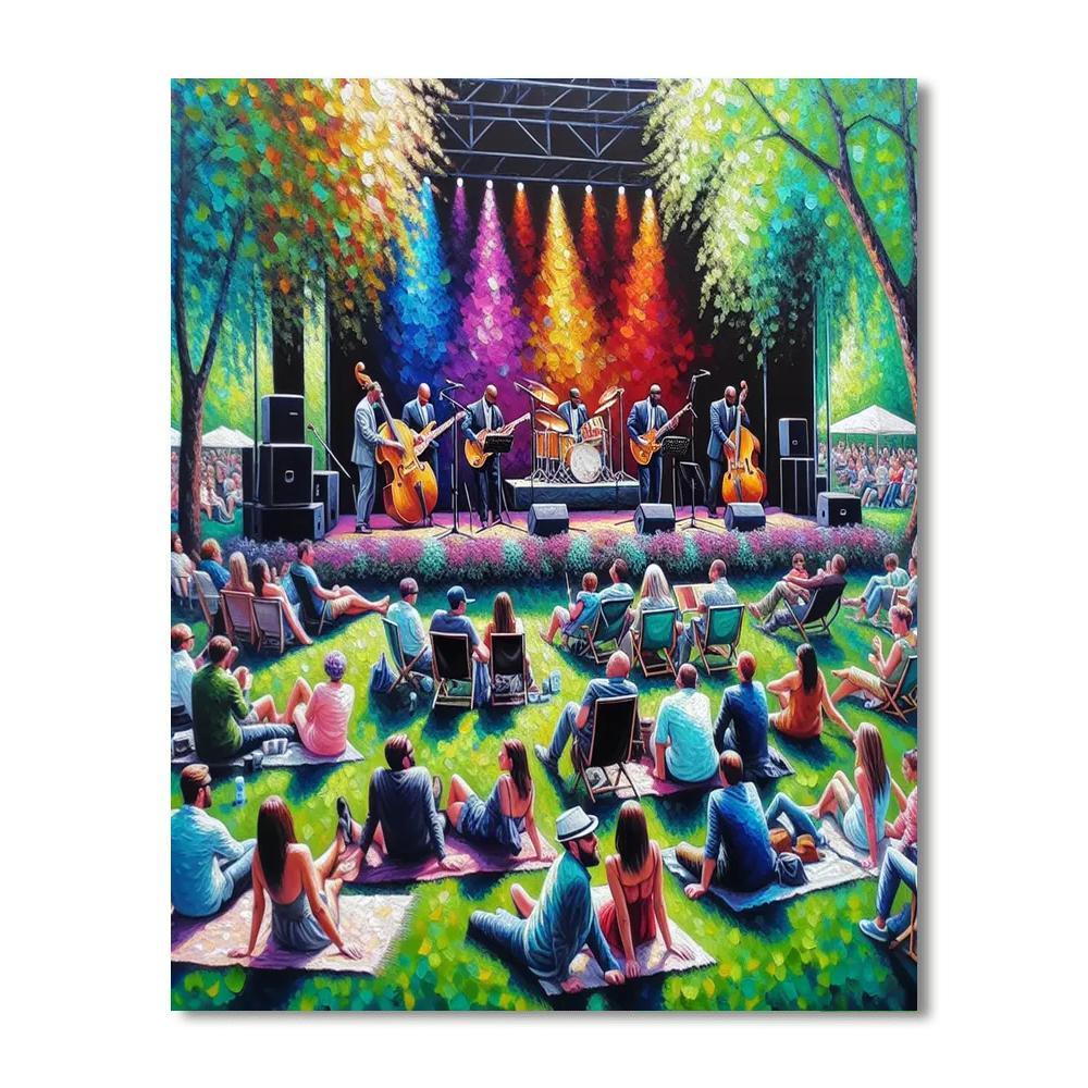 Jazz In The Park - Bucharest DIY Paint By Numbers