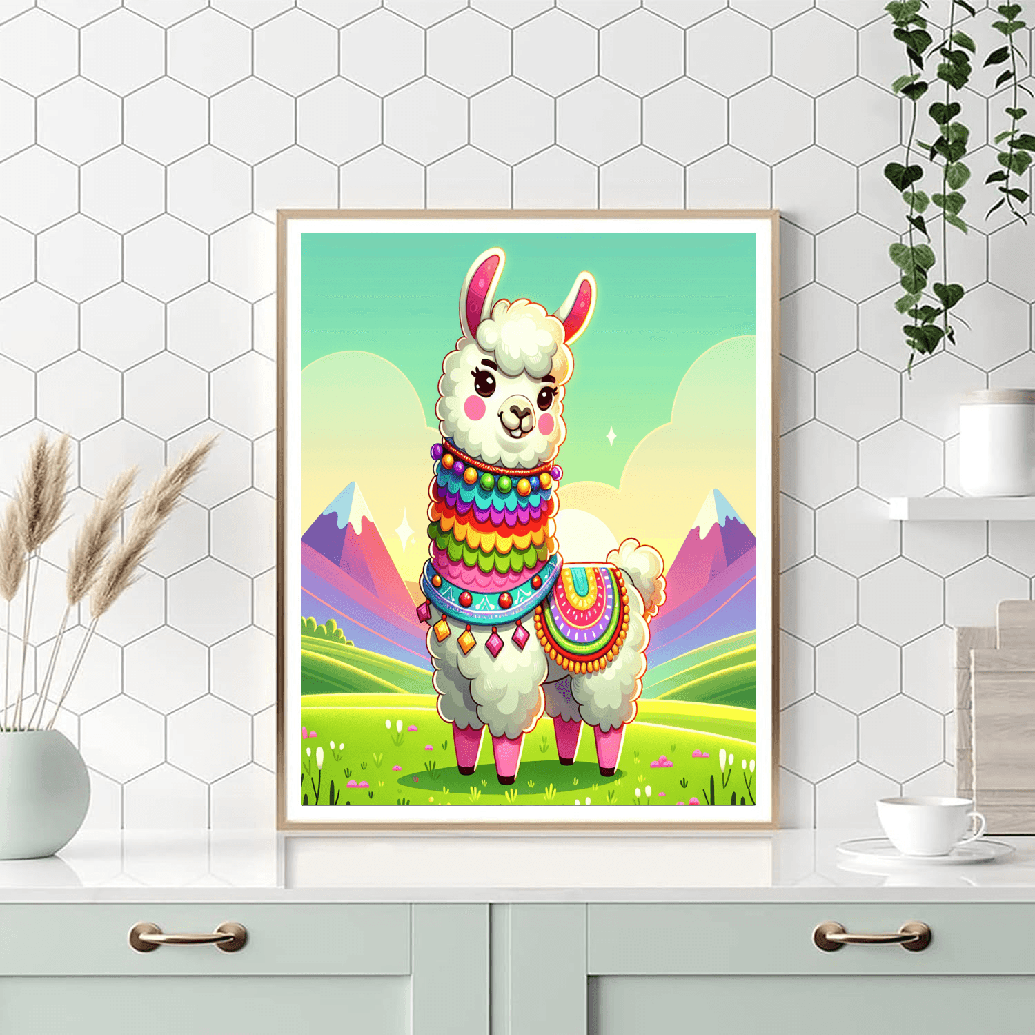 Charming Llama Paint By Number
