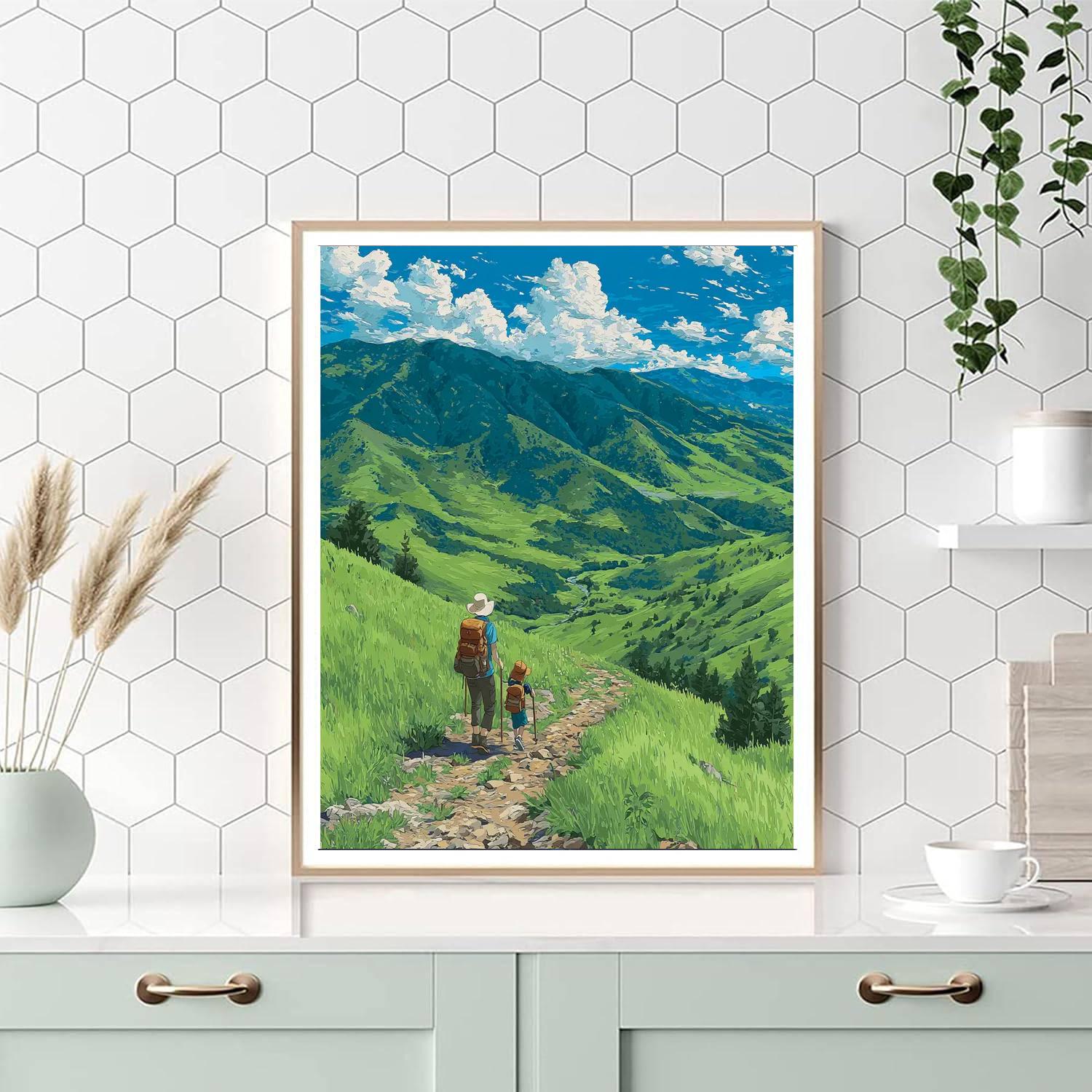 Mom And Me On A Journey Number Painting