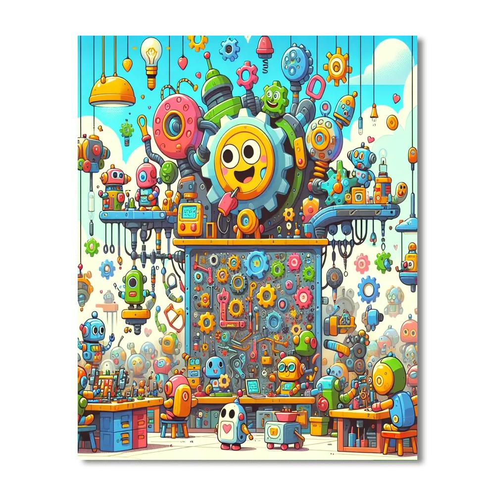 Robot Inventors Club Paint By Numbers