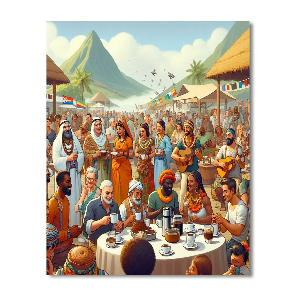 Kona Coffee Cultural Festival Paint By Numbers Art
