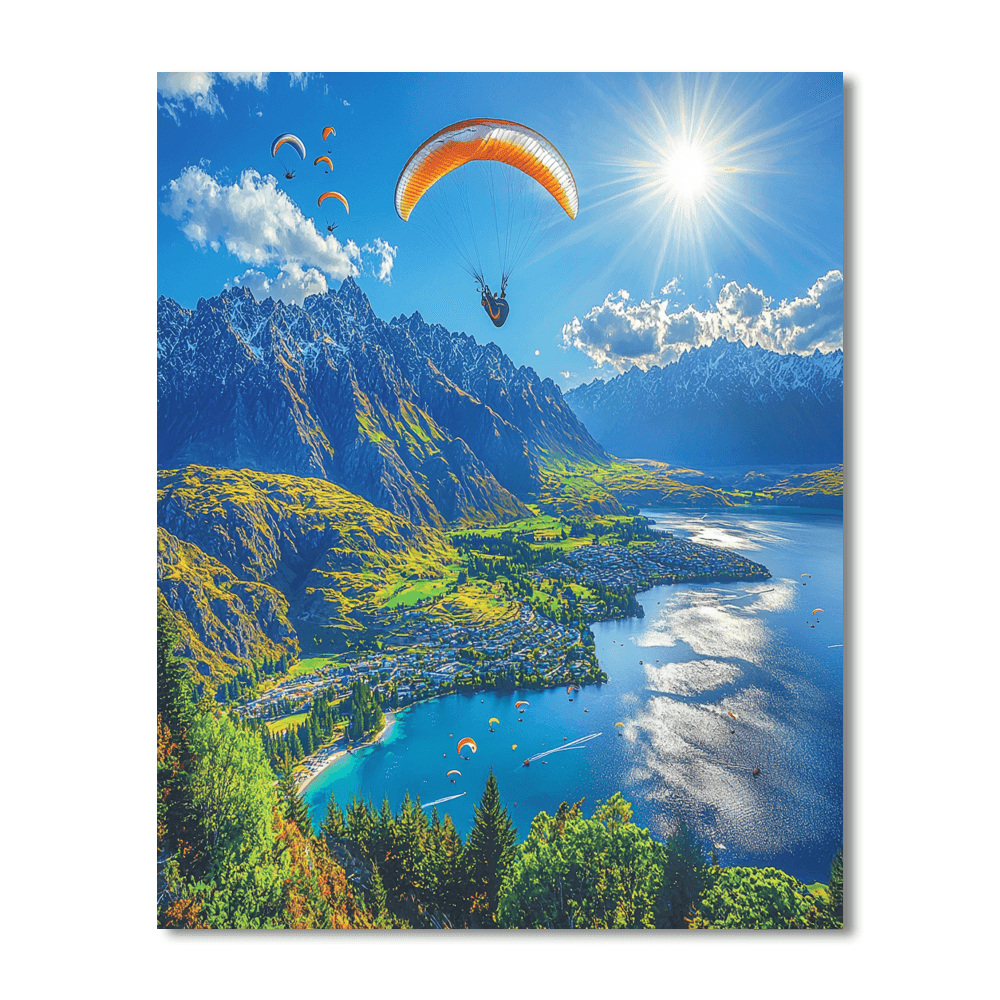 Queenstown Adventure Capital - New Zealand DIY Paint By Numbers