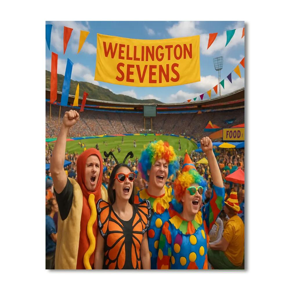 Wellington Sevens - Wellington, New Zealand Painting Number Kit