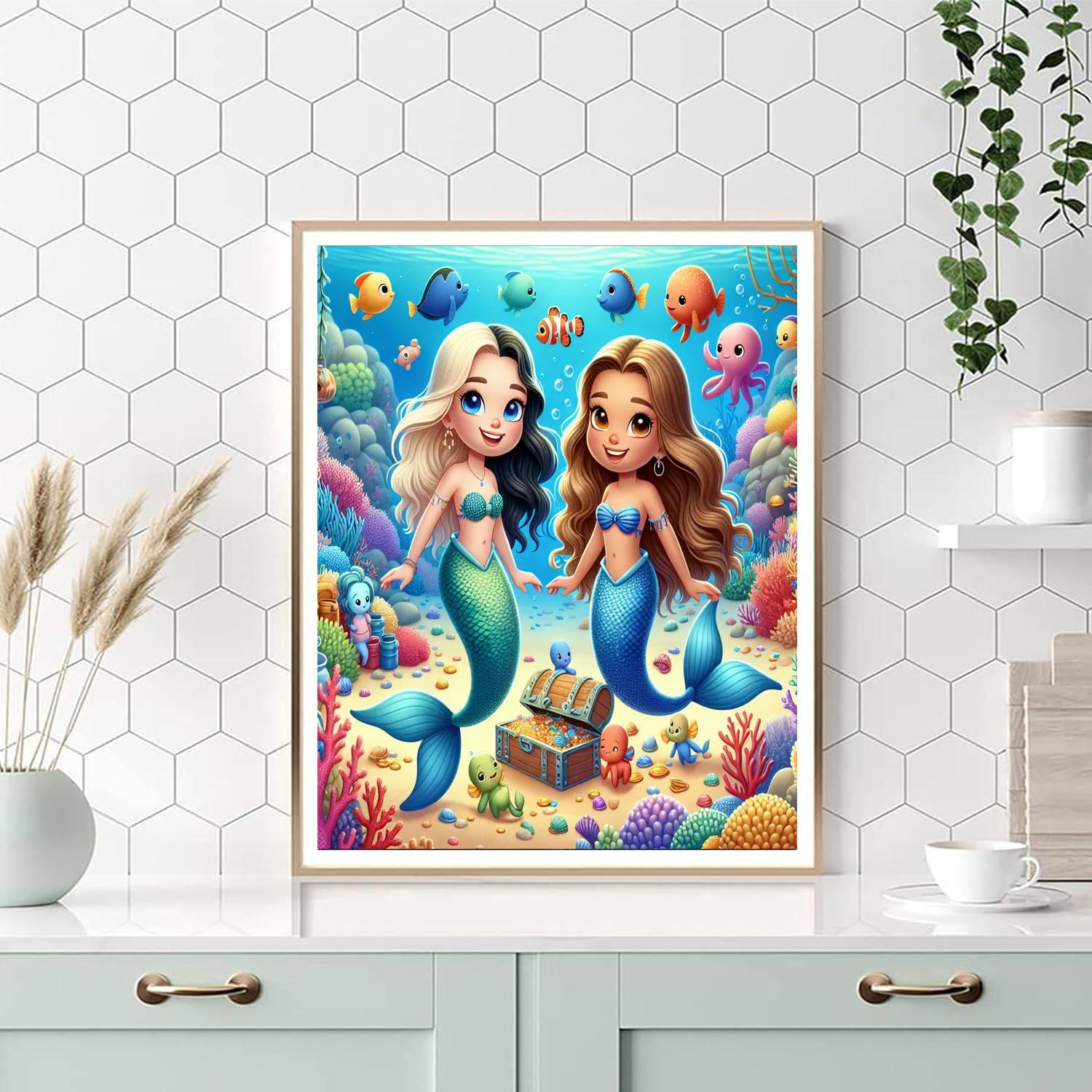 Mermaid Cove Adventure Number Painting