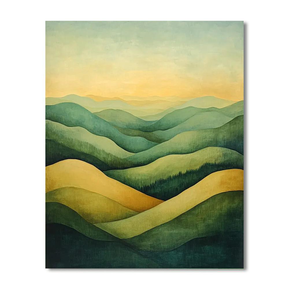 Nandalal Bose Inspired Elysian Landscapes  Painting Number Kit