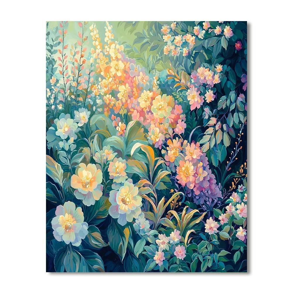 Alphonse Mucha Inspired Luminous Garden  Paint By Numbers Kits