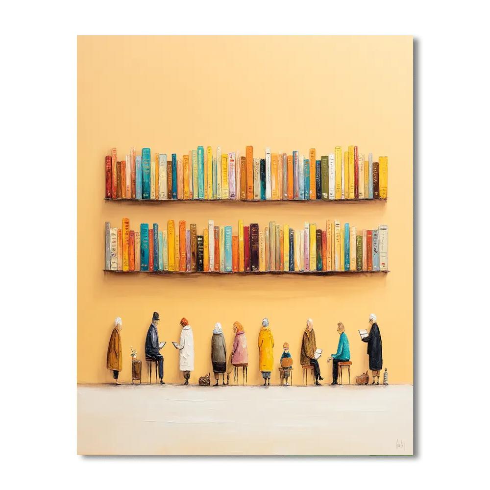 Sanctuary Of Books Numbered Painting Kits