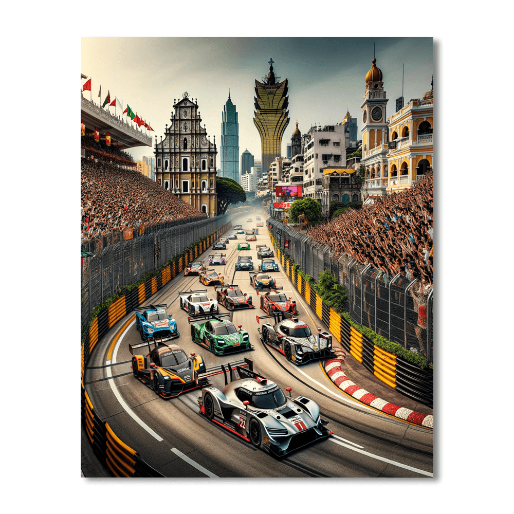 Macau Grand Prix - Macau Paint By Color