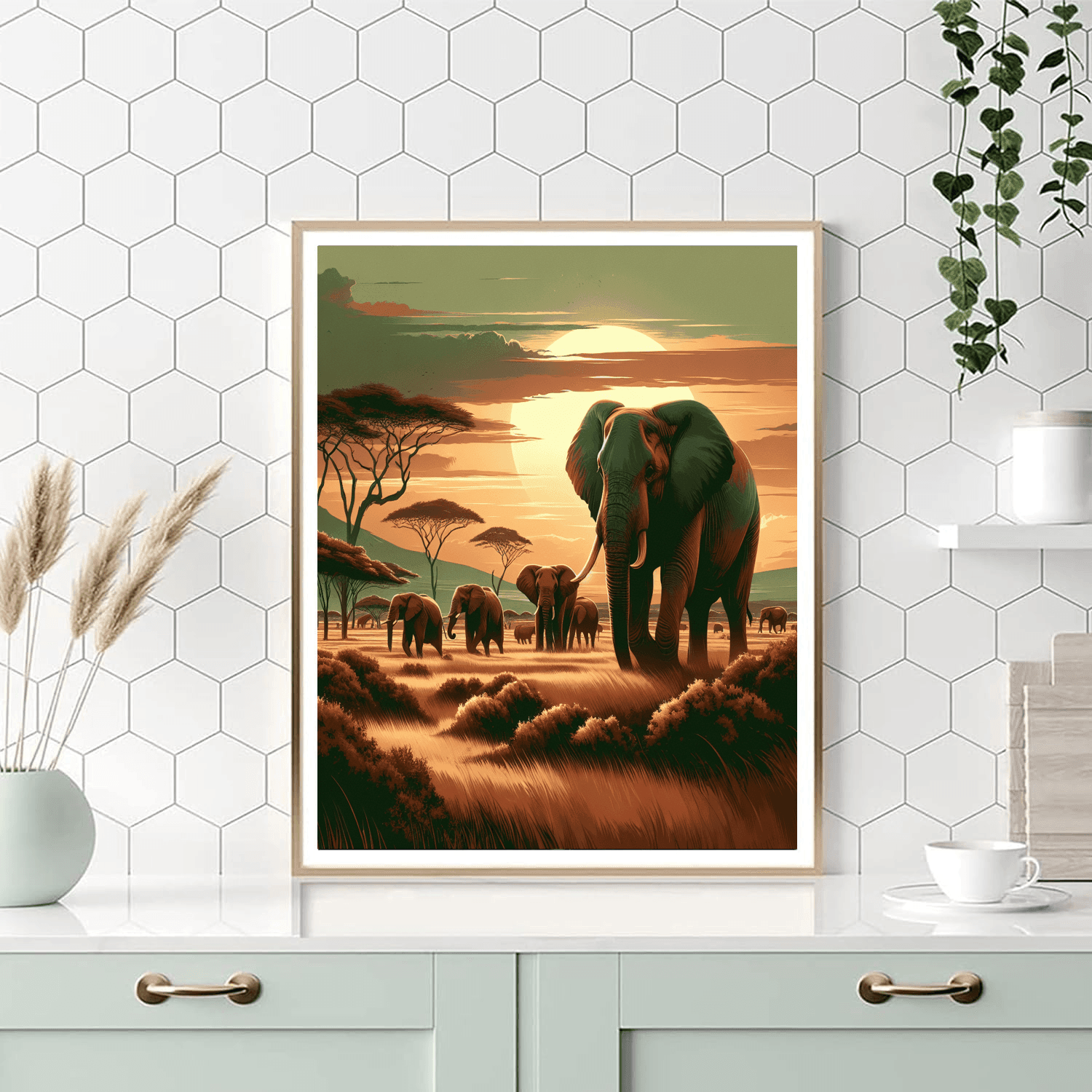 Elephant Elegance Paint By Numbers