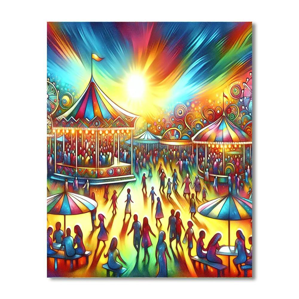 Dazzling Summer Festival Paint By Numbers Kits