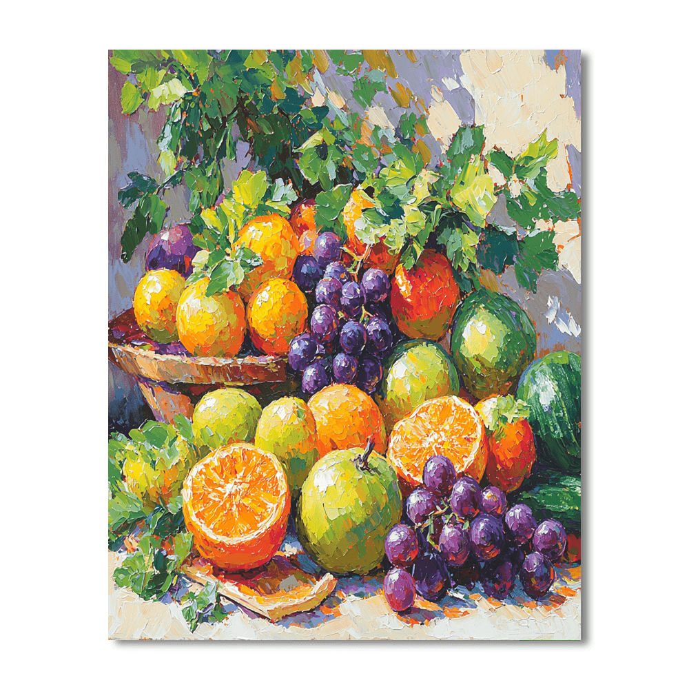 Paul Cézanne Inspired A Pastel Feast Of Fruits And Vegetables  Paint By Numbers