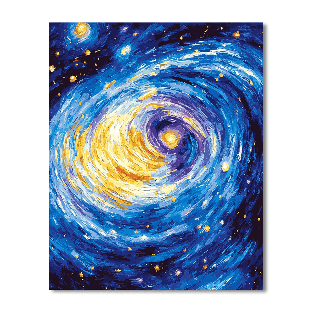 Vincent Van Gogh Inspired Endless Cosmos  Numbered Painting Kits