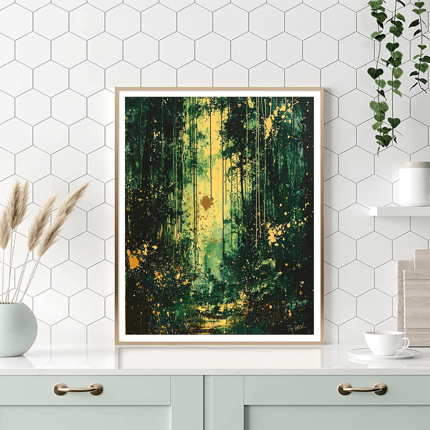 Jackson Pollock Inspired Mystical Wildlife  DIY Paint By Numbers