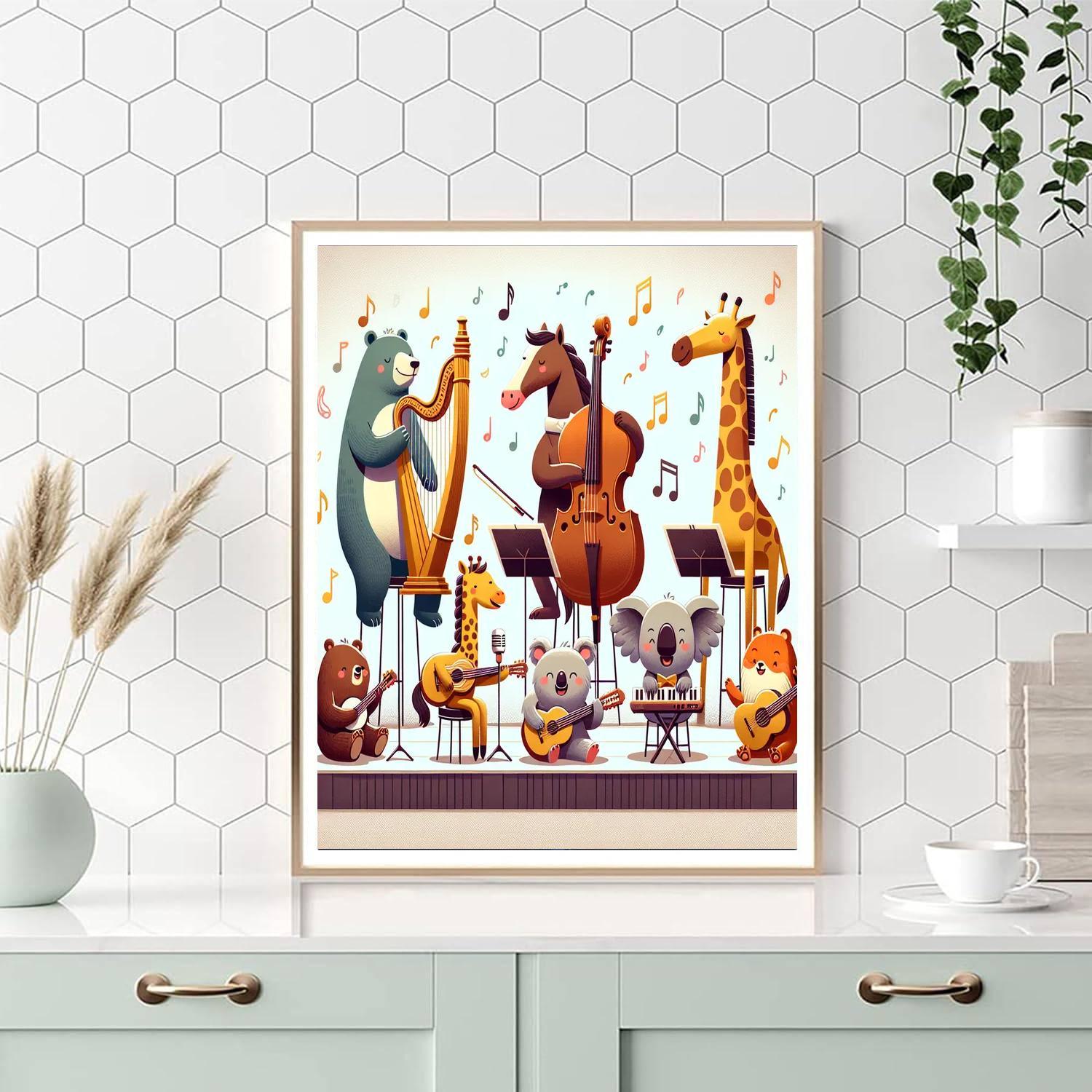 Animal Orchestra Symphony Paint By Number
