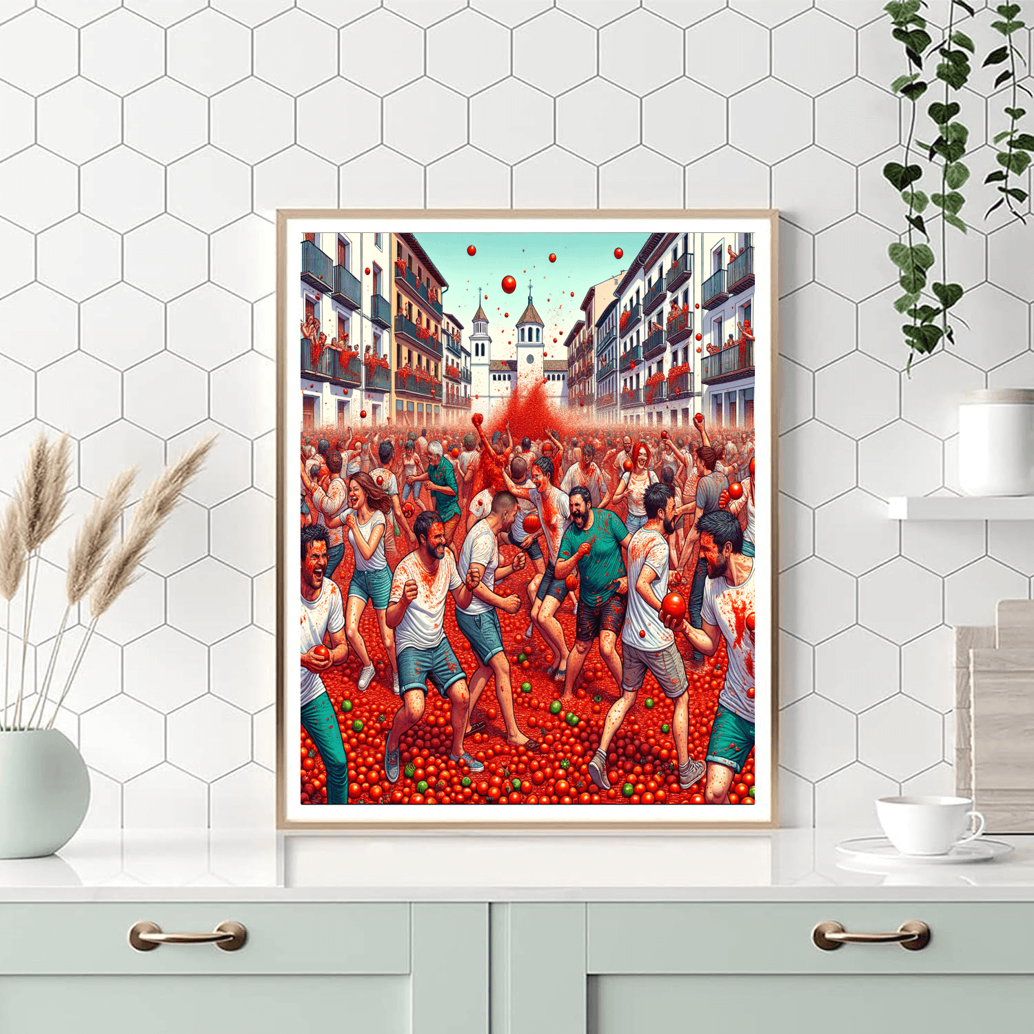 La Tomatina - Buñol Paint By Color