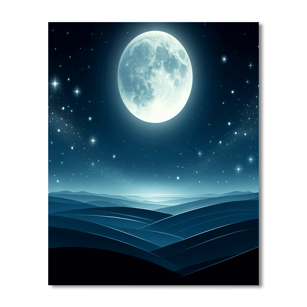 Dazzling Starry Night Numbered Painting Kits