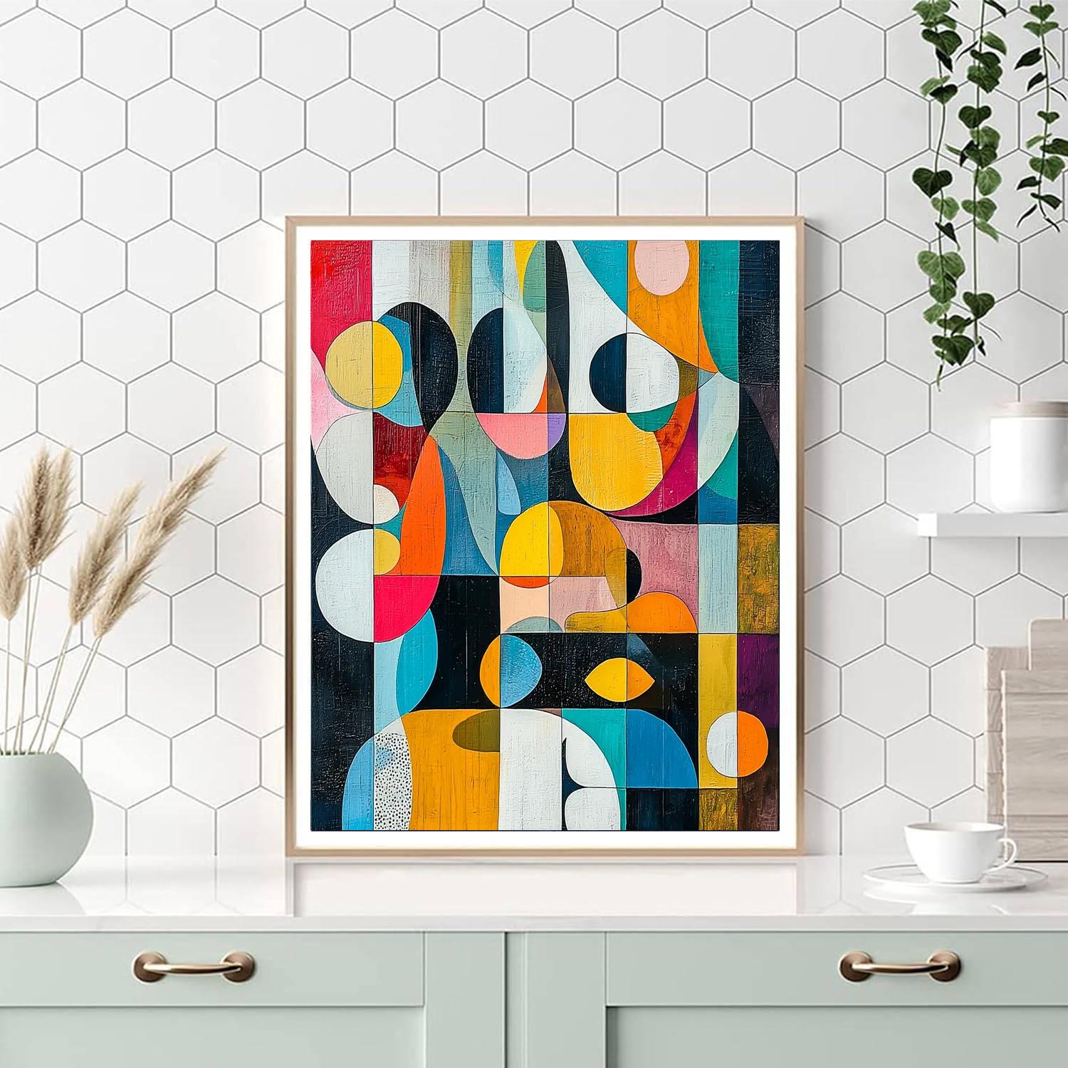 Joan Miró Inspired Imaginary Dimensions  Number Painting