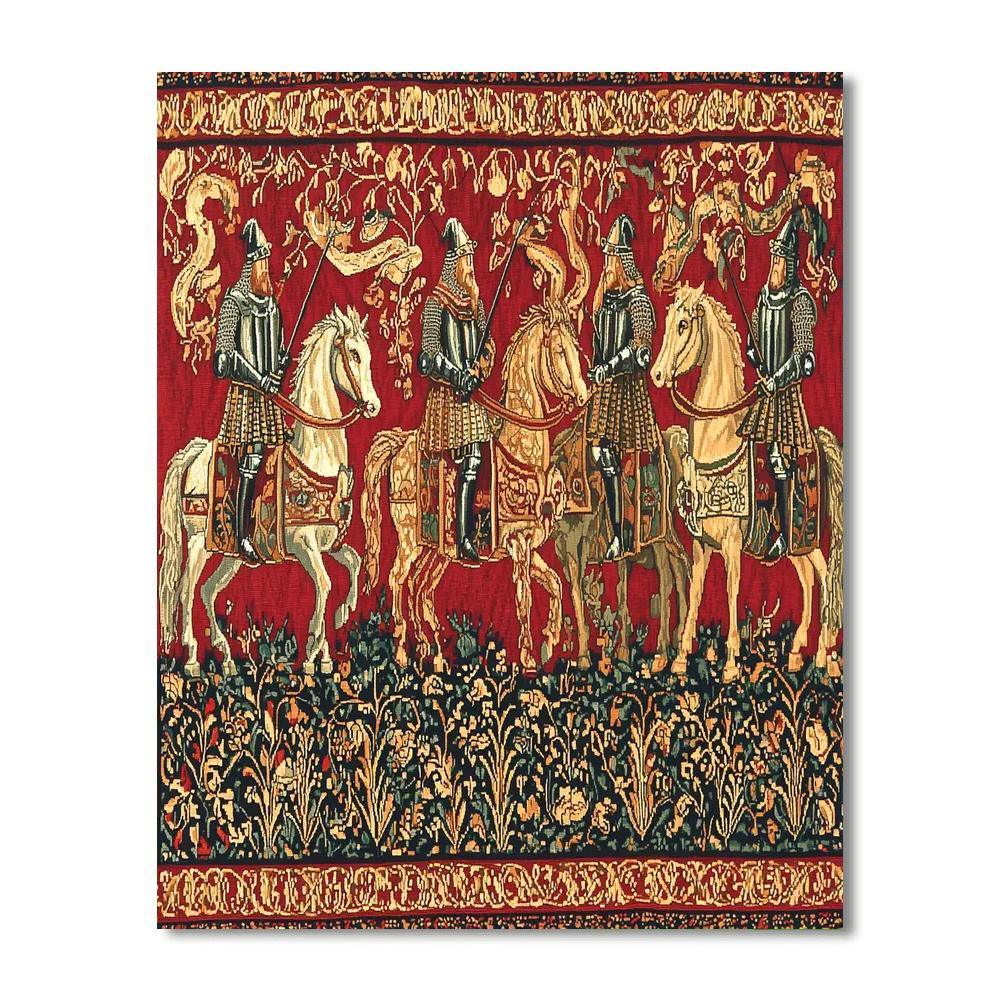 Medieval Tapestry Style Inspired Medieval Tapestry Dream  Paint By Numbers Kits