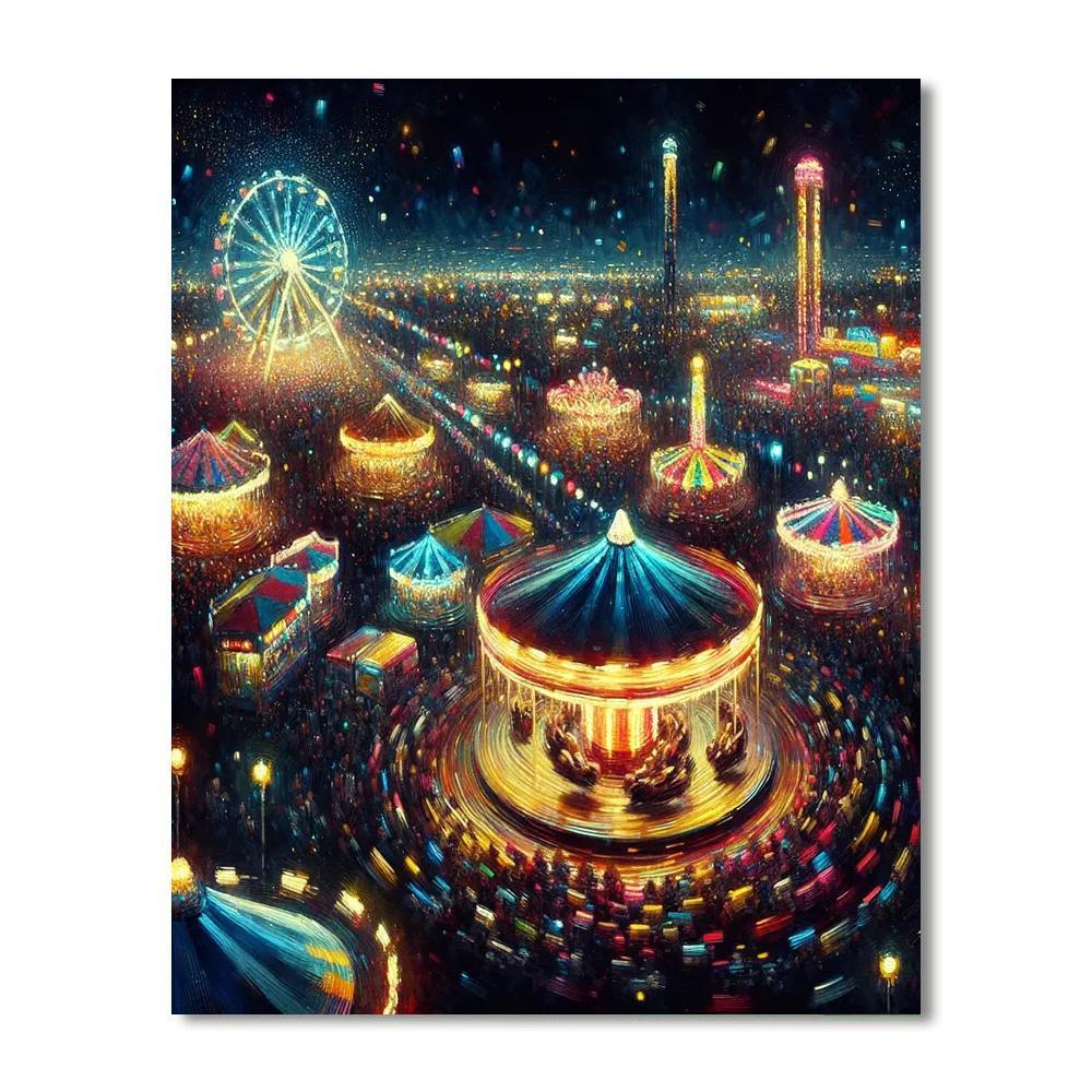 Carnival Night Delight Paint By Numbers Art