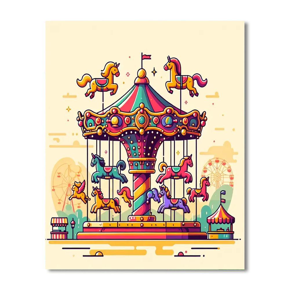Fantasy Carousel Paint By Numbers