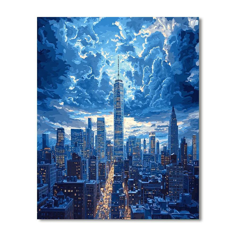 Edward Hopper Inspired City Skylines  DIY Paint By Numbers