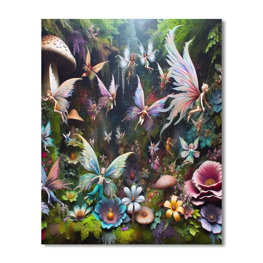 Whimsical Fairy Hollow Paint By Color