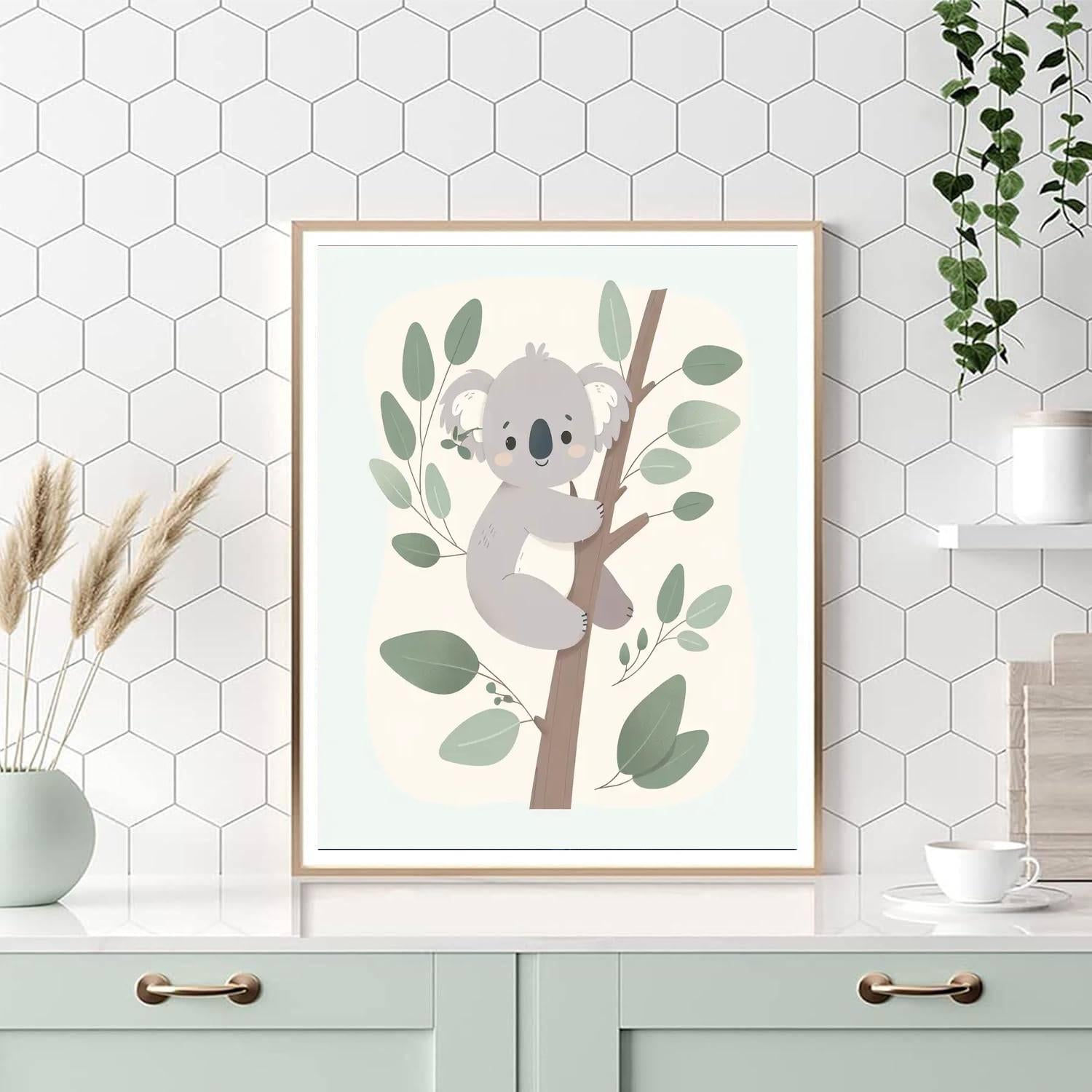 Cheerful Koala Adventure Number Painting