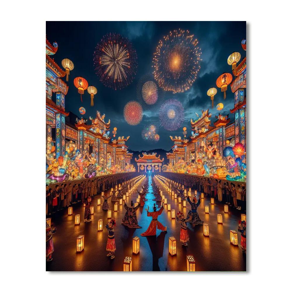 Taiwan Lantern Festival - Various Locations Paint By Number