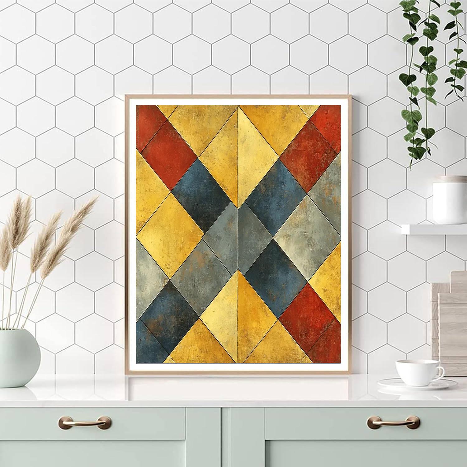 Paul Cézanne Inspired Radiant Geometry  Painting By Numbers Kit