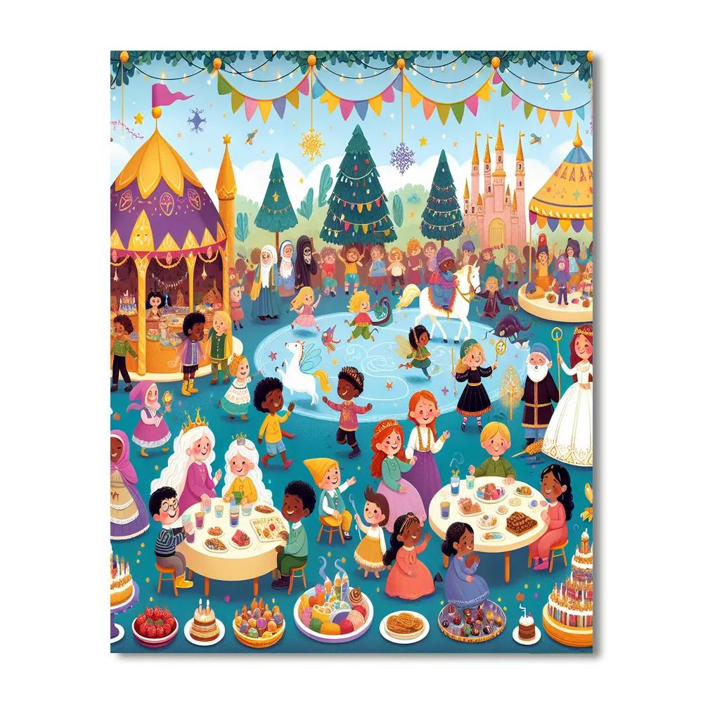 Magical Fairytale Festival Painting By Numbers Kit