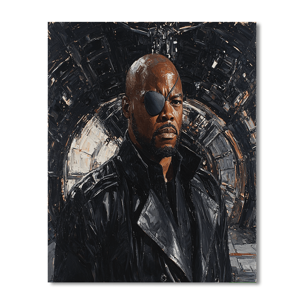 Samuel L. Jackson: Fury's Commanding Voice Numbered Painting Kits
