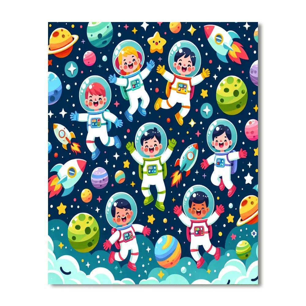 Adventurous Outer Space Journey Paint By Numbers