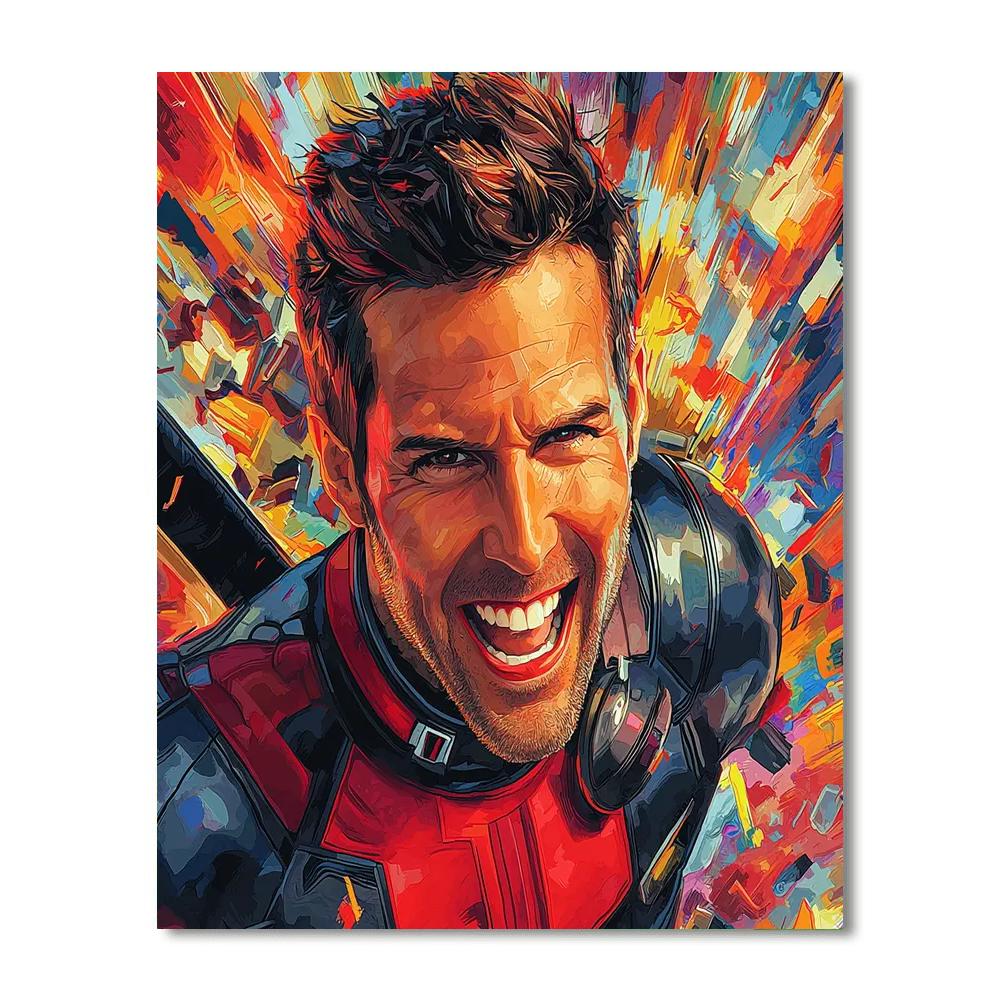 Ryan Reynolds: The Witty Charisma Of Deadpool Painting Number Kit