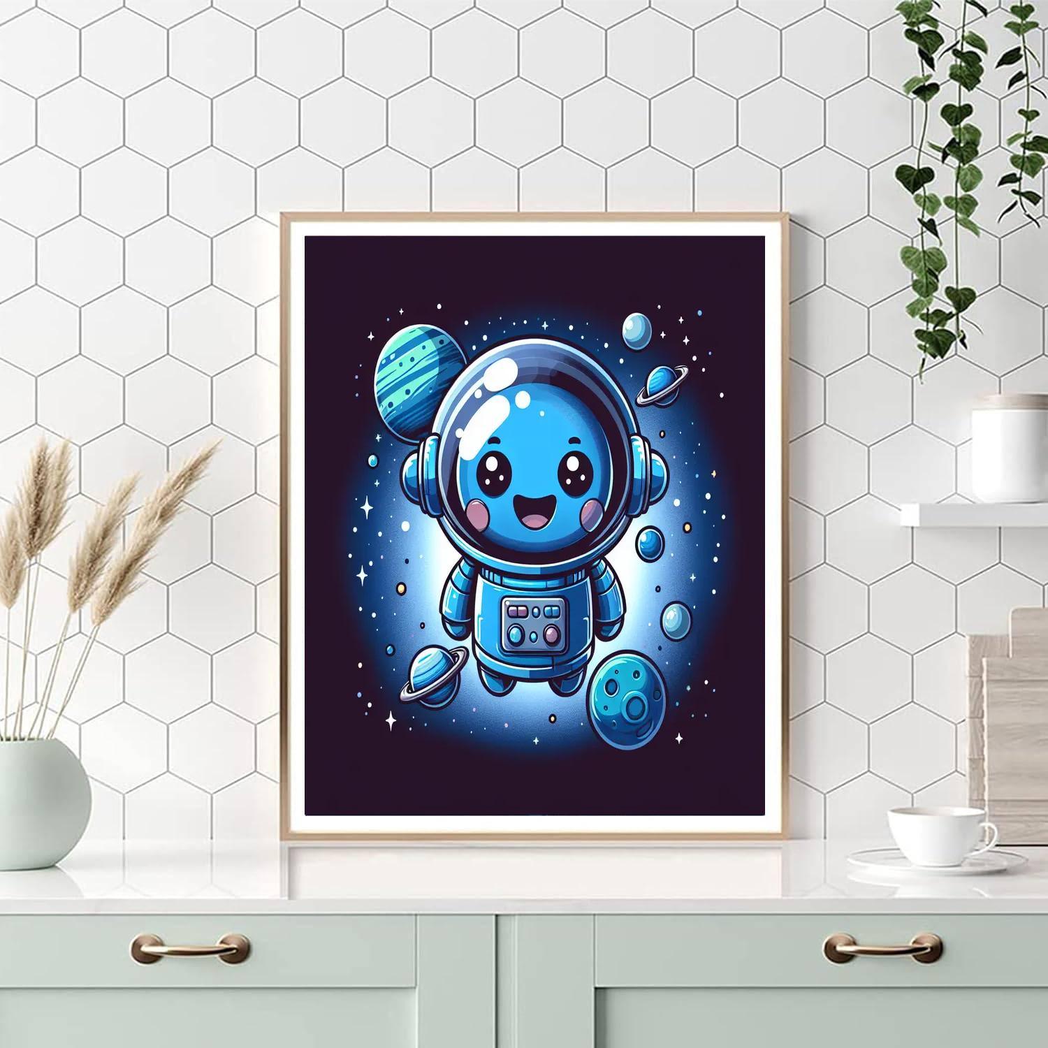 Joyful Robot Explorer Paint By Numbers Kits