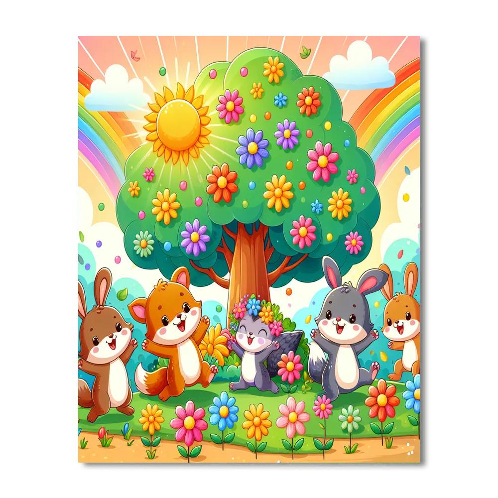 Sunny Tree Friends Numbered Painting Kits