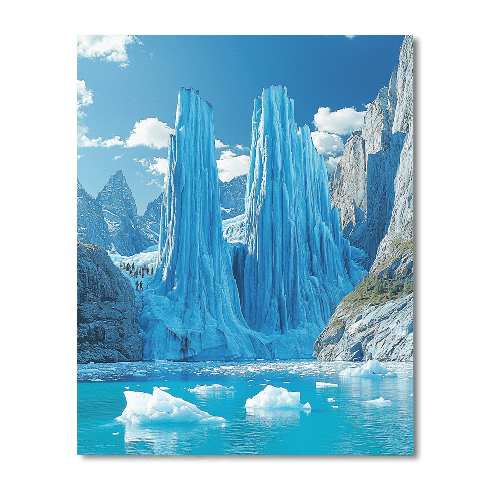 Patagonian Glacier Paint By Numbers