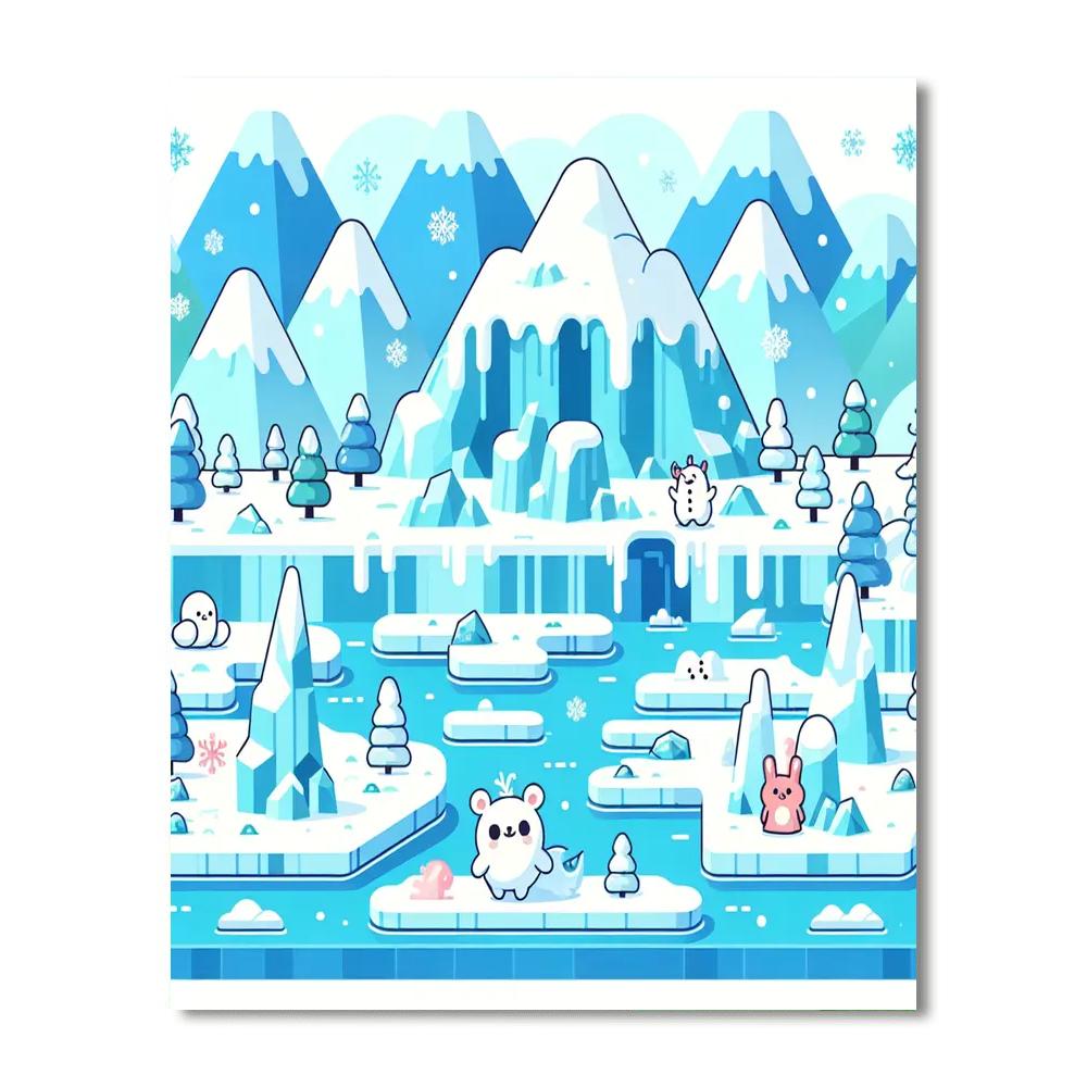 Ice Kingdom Expedition Numbered Painting Kits
